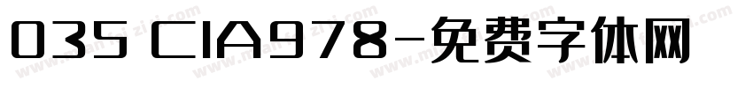 035 CIA978字体转换